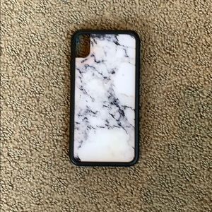 Marble wildflower XR phone case
